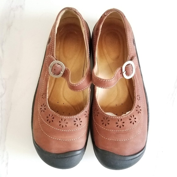 KEEN Calistoga Brown Leather Mary Jane Str - Picture 6 of 12
